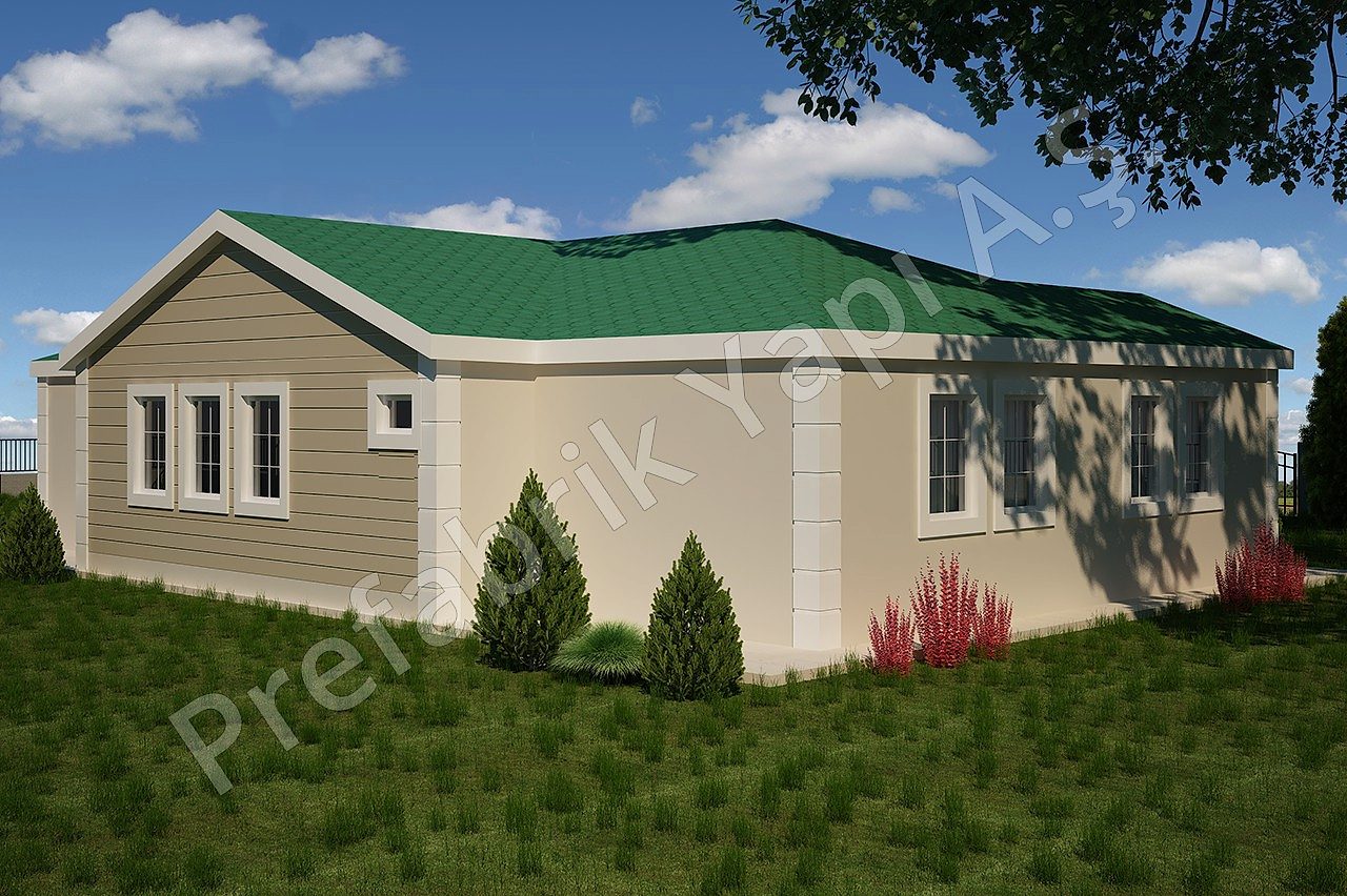 Asos 138 m2 1 Prefabrik Ev