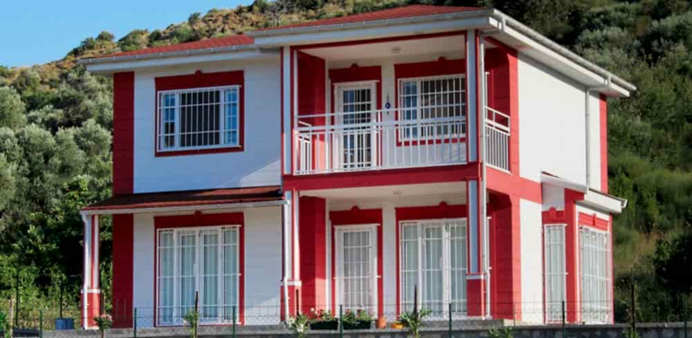 dubleks prefabrik ev