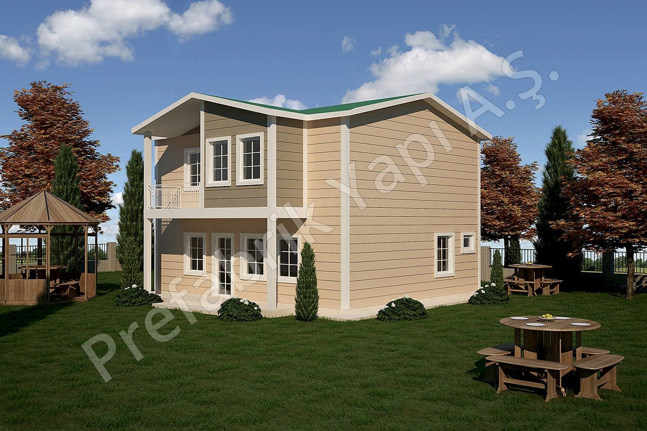 Karagöl 124 m2 1 Prefabrik Ev