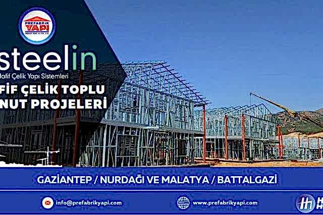 Prefabrik Yapı A.Ş Hafif Çelik Toplu Konut Projeleri